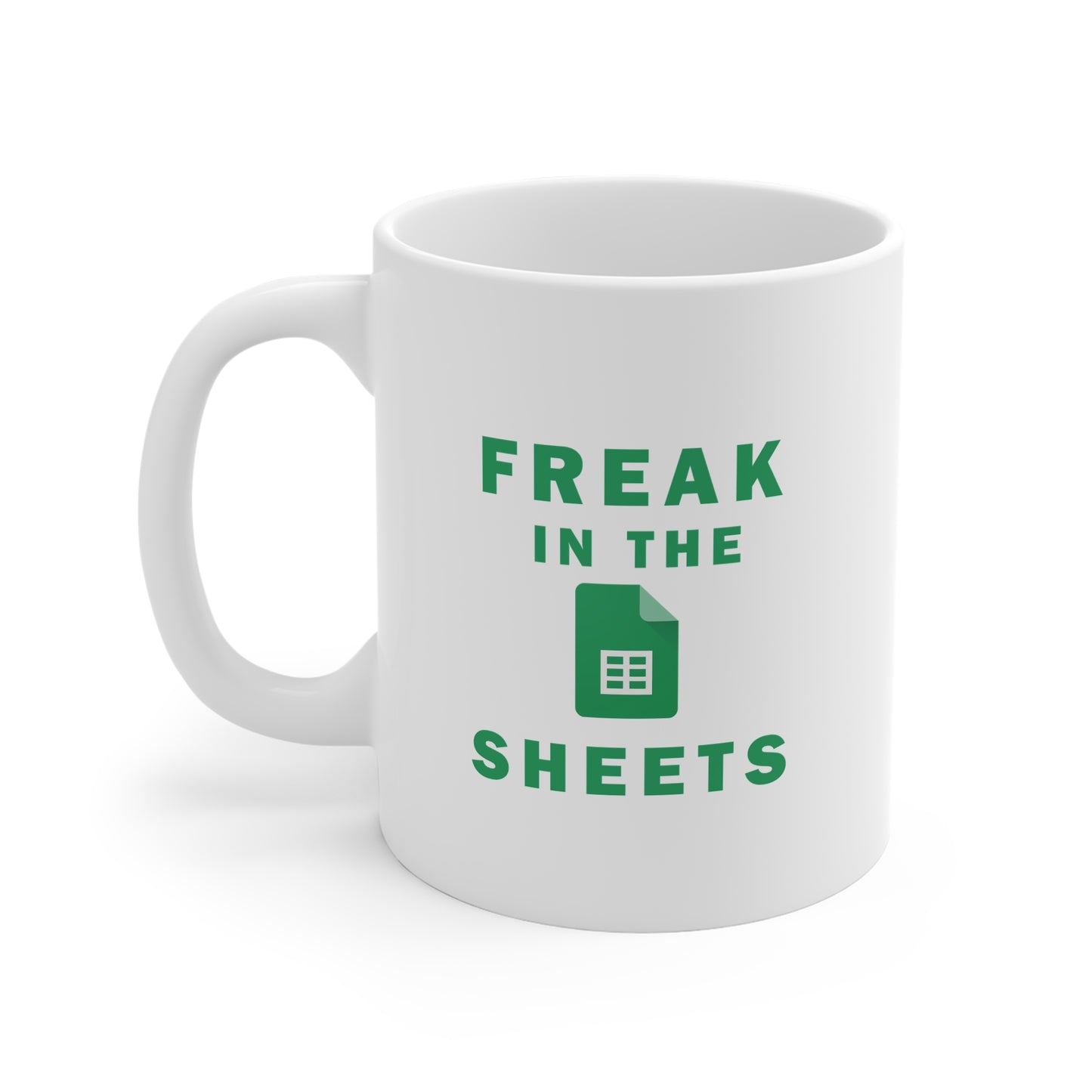 Freak In The Sheets | 11oz Ceramic White