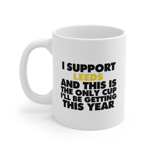 Leeds 'No Cup This Year' | 11oz Ceramic White