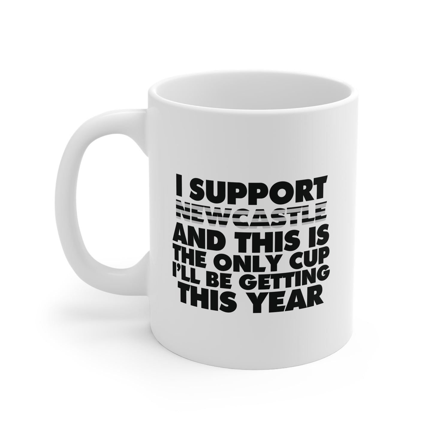 Newcastle 'No Cup This Year' | 11oz Ceramic White