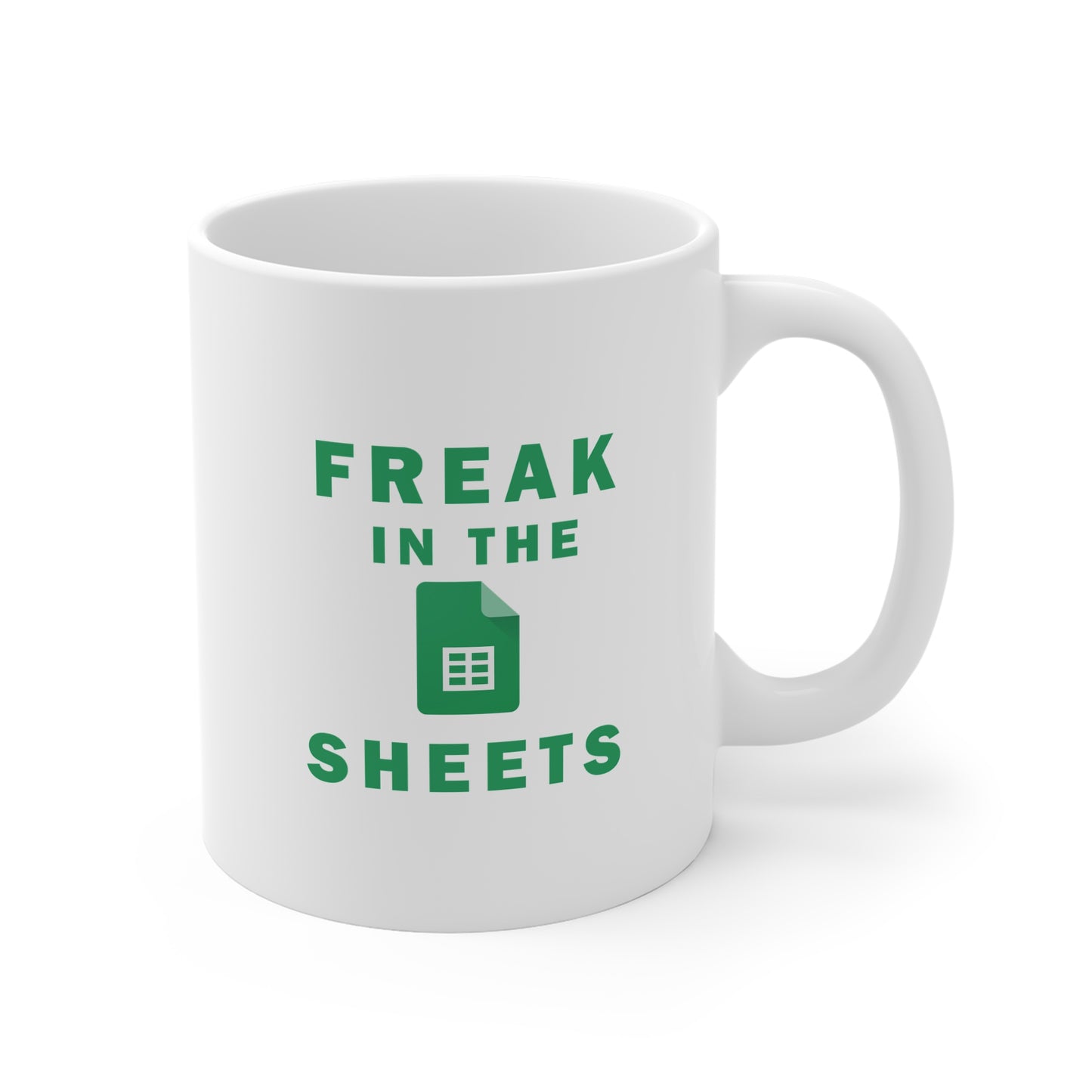 Freak In The Sheets | 11oz Ceramic White